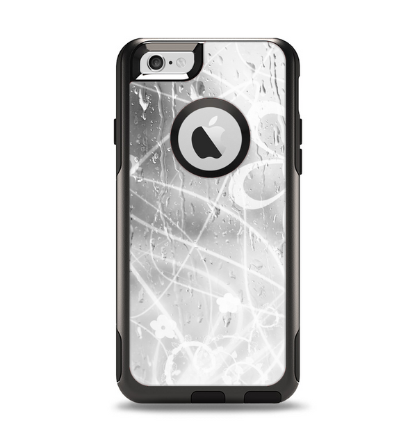 The Watered Floral Glass Apple iPhone 6 Otterbox Commuter Case Skin Set