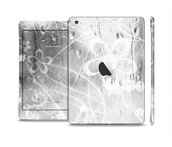 The Watered Floral Glass Full Body Skin Set for the Apple iPad Mini 2