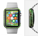 The Watered Neon Peacock Feather Full-Body Skin Kit for the Apple Watch