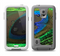 The Watered Neon Peacock Feather Samsung Galaxy S5 LifeProof Fre Case Skin Set