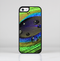 The Watered Neon Peacock Feather Skin-Sert Case for the Apple iPhone 5c