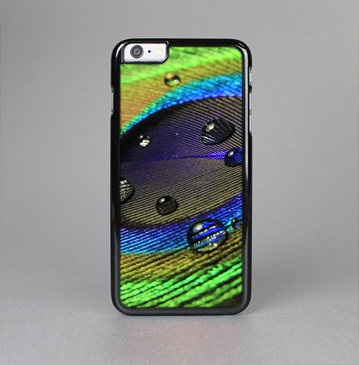The Watered Neon Peacock Feather Skin-Sert Case for the Apple iPhone 6