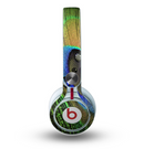 The Watered Neon Peacock Feather Skin for the Beats by Dre Mixr Headphones