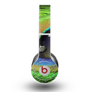 The Watered Neon Peacock Feather Skin for the Beats by Dre Original Solo-Solo HD Headphones