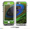 The Watered Neon Peacock Feather Skin for the iPhone 5-5s NUUD LifeProof Case