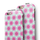The Watermelon Polka Dot Pattern iPhone 6/6s or 6/6s Plus 2-Piece Hybrid INK-Fuzed Case