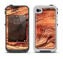 The Wavy Bright Wood Knot Apple iPhone 4-4s LifeProof Fre Case Skin Set