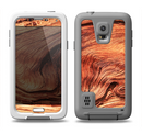 The Wavy Bright Wood Knot Samsung Galaxy S5 LifeProof Fre Case Skin Set