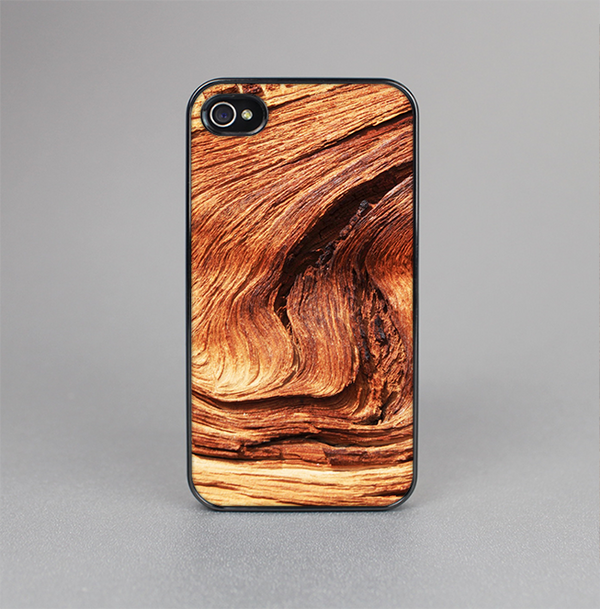 The Wavy Bright Wood Knot Skin-Sert for the Apple iPhone 4-4s Skin-Sert Case