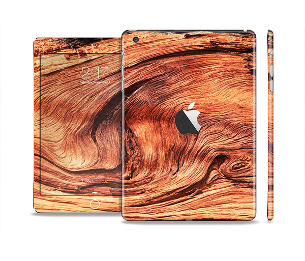 The Wavy Bright Wood Knot Full Body Skin Set for the Apple iPad Mini 2