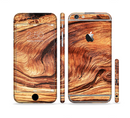 The Wavy Bright Wood Knot Sectioned Skin Series for the Apple iPhone 6s Plus
