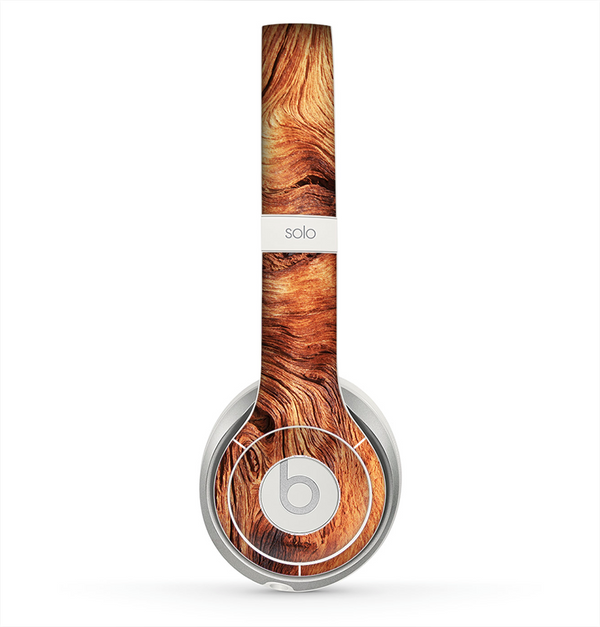 The Wavy Bright Wood Knot Skin for the Beats by Dre Solo 2 Headphones