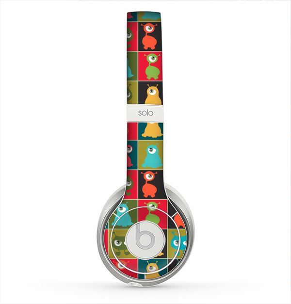 The Weird Abstract EyeBall Creatures Skin for the Beats by Dre Solo 2 Headphones