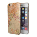 The Western World Map iPhone 6/6s or 6/6s Plus 2-Piece Hybrid INK-Fuzed Case
