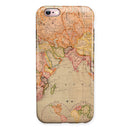 The Western World Map iPhone 6/6s or 6/6s Plus 2-Piece Hybrid INK-Fuzed Case