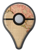 The Western World Overview Map Pokémon GO Plus Vinyl Protective Decal Skin Kit