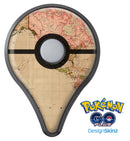 The Western World Overview Map Pokémon GO Plus Vinyl Protective Decal Skin Kit