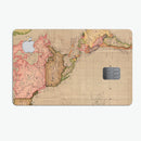 The Western World Overview Map - Premium Protective Decal Skin-Kit for the Apple Credit Card