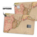 The Western World Overview Map - Premium Protective Decal Skin-Kit for the Apple Credit Card