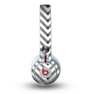 The White & Black Sketch Chevron Skin for the Beats by Dre Mixr Headphones