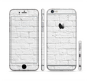 The White Brick Wall Sectioned Skin Series for the Apple iPhone 6s Plus