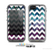 The White Chevron & Pink & Blue Vector Swirly HD Strands Skin for the Apple iPhone 5c LifeProof Case