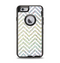 The White & Confetti Glitter Print Sharp Chevron Apple iPhone 6 Otterbox Defender Case Skin Set