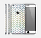 The White & Confetti Glitter Print Sharp Chevron Skin for the Apple iPhone 6 Plus