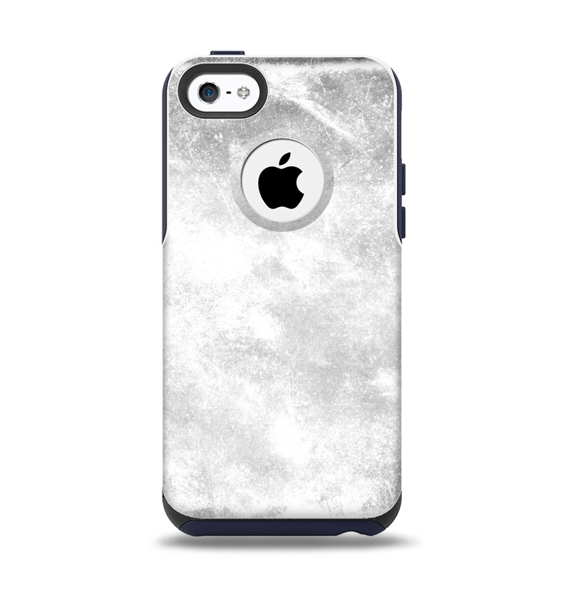 The White Cracked Rock Surface Apple iPhone 5c Otterbox Commuter Case Skin Set