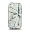 The White Cracked Woven Texture Apple iPhone 5c Otterbox Symmetry Case Skin Set