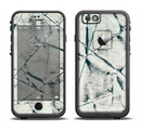 The White Cracked Woven Texture Apple iPhone 6/6s Plus LifeProof Fre Case Skin Set