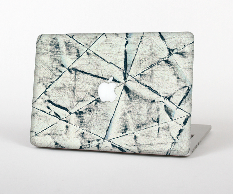 The White Cracked Woven Texture Skin Set for the Apple MacBook Pro 15" with Retina Display