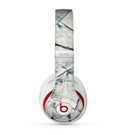 The White Cracked Woven Texture Skin for the Beats by Dre Studio (2013+ Version) Headphones