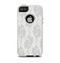 The White Floral Lace Apple iPhone 5-5s Otterbox Commuter Case Skin Set