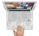 The White Floral Lace Skin Set for the Apple MacBook Pro 15"