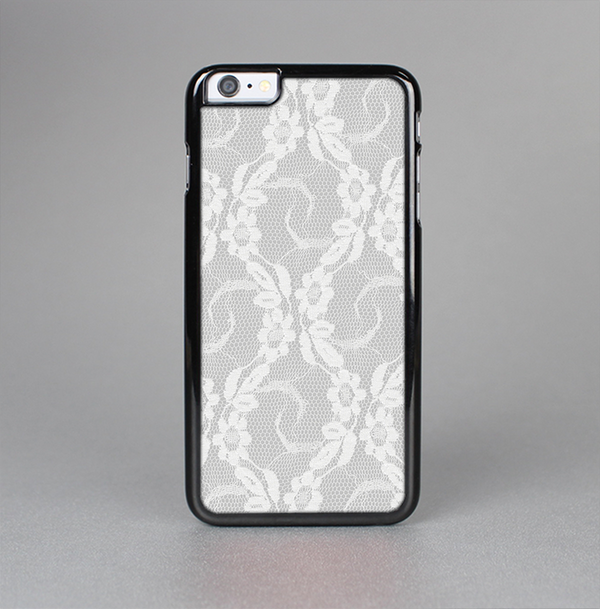 The White Floral Lace Skin-Sert Case for the Apple iPhone 6 Plus