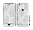 The White Floral Lace Sectioned Skin Series for the Apple iPhone 6s Plus