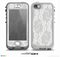 The White Floral Lace Skin for the iPhone 5-5s NUUD LifeProof Case