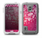 The White Flower Ornament on Pink Skin Samsung Galaxy S5 frē LifeProof Case