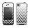 The White & Gradient Sharp Chevron Apple iPhone 4-4s LifeProof Fre Case Skin Set