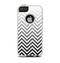 The White & Gradient Sharp Chevron Apple iPhone 5-5s Otterbox Commuter Case Skin Set