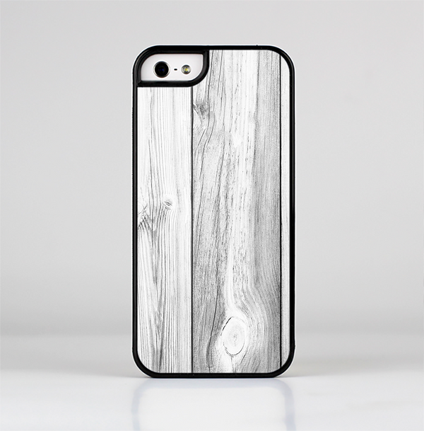 The White & Gray Wood Planks Skin-Sert Case for the Apple iPhone 5/5s