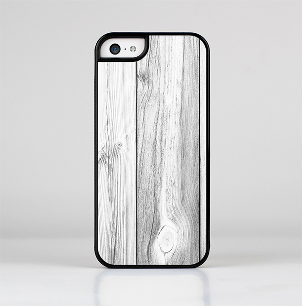 The White & Gray Wood Planks Skin-Sert Case for the Apple iPhone 5c