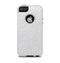 The White Leather Texture Apple iPhone 5-5s Otterbox Commuter Case Skin Set
