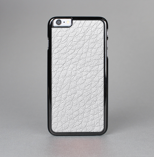 The White Leather Texture Skin-Sert Case for the Apple iPhone 6 Plus