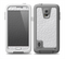 The White Leather Texture Skin for the Samsung Galaxy S5 frē LifeProof Case