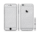 The White Leather Texture Sectioned Skin Series for the Apple iPhone 6s Plus