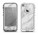 The White Marble Surface Apple iPhone 5-5s LifeProof Fre Case Skin Set