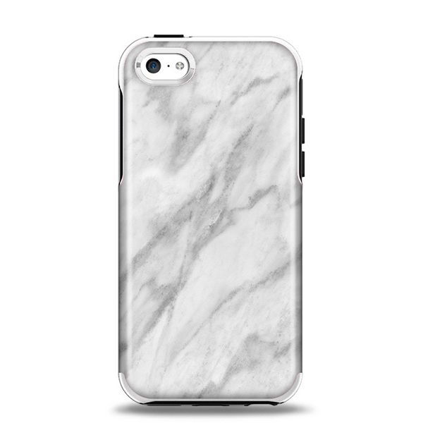 The White Marble Surface Apple iPhone 5c Otterbox Symmetry Case Skin Set