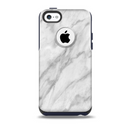 The White Marble Surface Skin for the iPhone 5c OtterBox Commuter Case